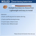 Touch Dimmer Switch 2.5A, DC 3.7-24V Touch Control Switch Sensor, for LED Lights, Penetration Mount on Glass/Wood/Plastic. 