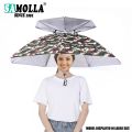 Rain Umbrella Hat Foldable Sun Shade Waterproof Fishing Headwear Cap Beach Head Hats Double-Layer UV Protection Sunscreen.