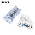 50Pcs Testing 10%-60% Humidity In Closed Containers Test Paper Card Blue Six-point Humidity Indicator Card. 