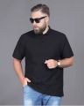 Premier Quality Polo T-Shirt for Men 2XL 3XL 4XL Comfortable and Stylish Solit black and white. 