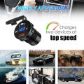 60W PD QC3.0 Car Charger Socket with Voltage Meter Quick Charge 3.0 Socket Power Outlet for 12V/24V Motorcycle Truck Boat. 