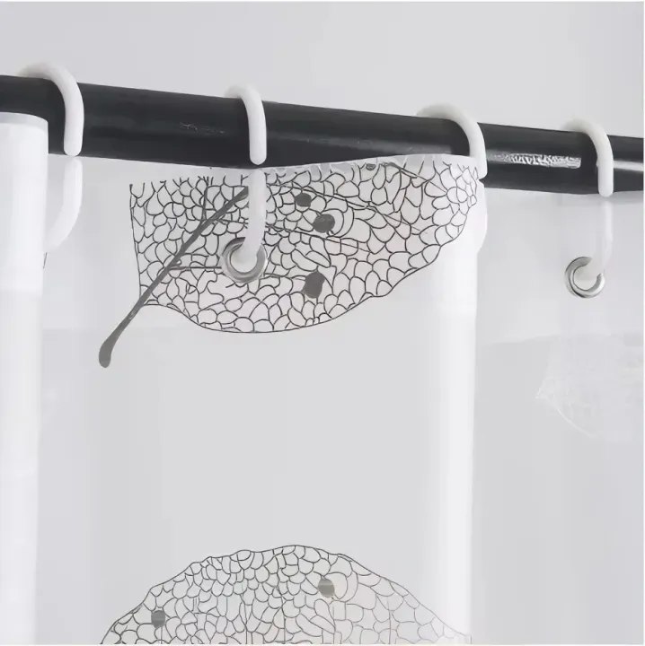 1%20PC%20Lightweight%20Black%20Leaf%20Pattern%20Shower%20Curtain%20PEVA%20Plastic%20Waterproof%20Bathroom%20Curtain%20Bathroom%20Partition%20for%20Home%20-%20Image%205