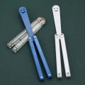 Butterfly Handshake Knife Prop Unsharpened Folding Plastic Toy for Cosplay Dress Up Training Props. 