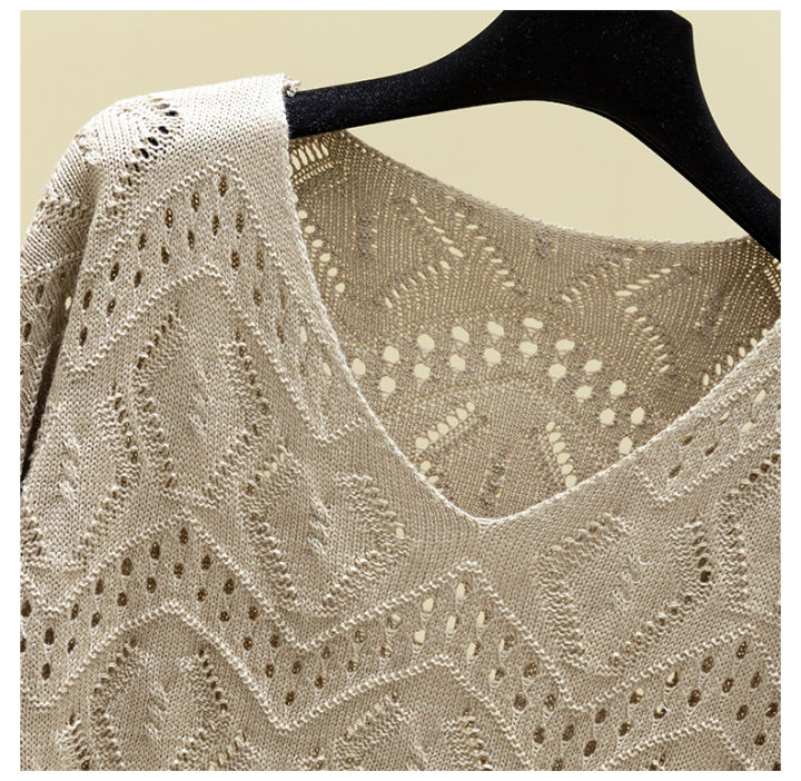Pointelle%20Knit%20Top%20Long%20Sleeve%20Cropped%20Plain%20Pullover%20Women%20Jumper%20Knitwear%20Spring%20Summer%20Basic%20Outfit%20-%20Image%206