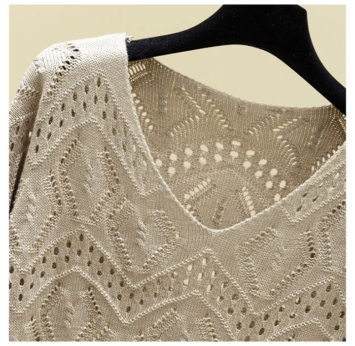 Pointelle%20Knit%20Top%20Long%20Sleeve%20Cropped%20Plain%20Pullover%20Women%20Jumper%20Knitwear%20Spring%20Summer%20Basic%20Outfit%20-%20Image%206