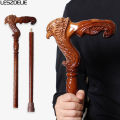 Eagle Head Wooden Walking Cane Men Detachable Reddish Brown German Beech Wood Sticks for Man And Woman Elegant Wooden Canes.