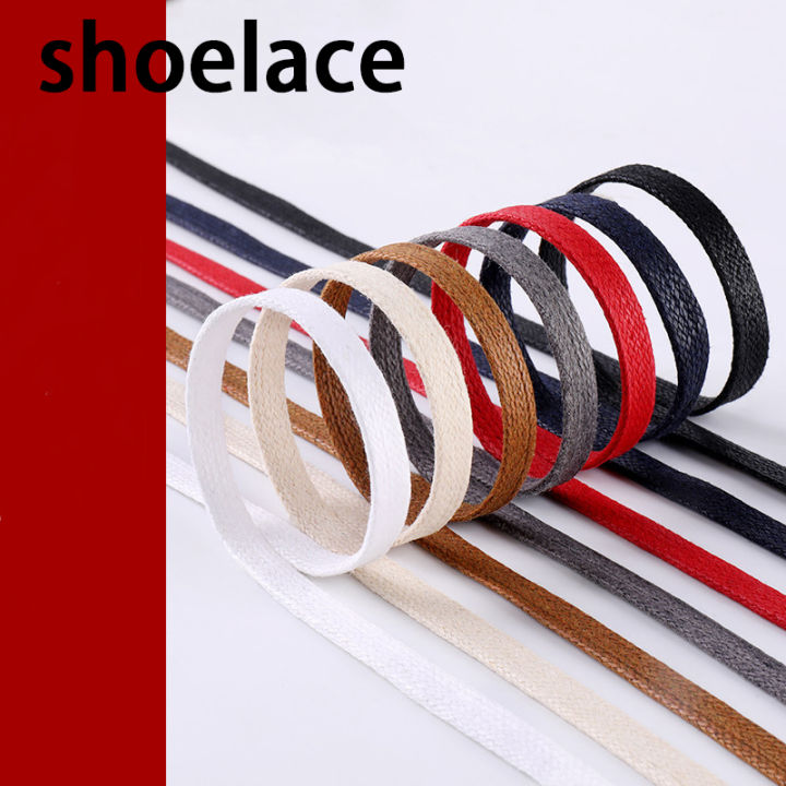 2Pcs/6Pcs%20New%20Flat%20Cotton%20Shoe%20Laces%200.6cm%20Wide%20Waxed%20Shoelaces%20Sneakers%20Boots%20Waterproof%20Leather%20Shoelace%2080/100/120/140/160cm%20-%20Image%204