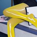 1Pc Women's High Oil Content Glossy Horse Oil Stockings Plus Size Thin Pantyhose High Waist Elastic Glossy Sheer Tights Socks. 