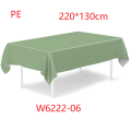 220*130cm White Plastic Tablecloth Plastic Table Cloth Disposable Tablecloths Tablecloths for BBQ Party Fine Dining Wedding. 