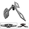 Motorcycle License Plate Bracket Taillight Mount Support Folding Number Plate Frame Holder Mount Universal Motorbike Accessories. 