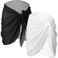 Women Chiffon Short Sarongs Bikini Cover Ups Beach Swimsuit Bathing Suit Wrap Skirt for Swimwear.