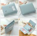 Hajvery   Multi Card Slots Cute Women Wallets Lighteeight Cute Three Fold Card  Bag For Casual Use Carry Young Girls Student Gift Item. 