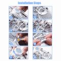 Install Simple Swivel Buckle Laces Automatic Shoelaces Without Ties Unisex Thick Rope Tennis Sneakers Shoelace Shoe Accessories.