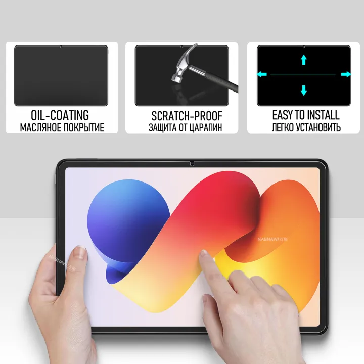 For%20Redmi%20Pad%202%20Pro%20Full%20HD%20Tempered%20Glass%20Film%20Screen%20Protector%20On%20%20Redmi%20Pad%202%20Pro%2012.1%20PC%20Scratch%20Proof%20Cover%202-Pack%20-%20Image%202