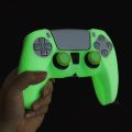 Glowing Silicone Case For PS5 Controller Rubber Cover Shell For PS5 Gamepad Joystick For PS5 Accessories Thumbstick Grip Caps. 