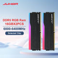 JUHOR Memoria Ram DDR5 RGB 16GB 6000MHz 6400MHz Desktop PC5 Computer High Performance Dimm Memory.