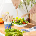100/200pcs Disposable Wooden Fork and Spoon 14cm for Tasting Sampling Yogurt Ice Cream Dessert Forks Spoons Party Supplies TMZ.