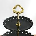 3-Tier Cupcake Stand Fruit Plate Holder Desserts Snack Candy Buffet Stand Tower for Christmas Wedding Party Cake Dessert Tray.