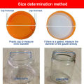 200Pcs Self-adhesive Foam Pressure Sensitive Seal Cap Lining Tamper Resistant Seals Liner For Cosmetic Jar Bottle Pot 20MM-82MM. 
