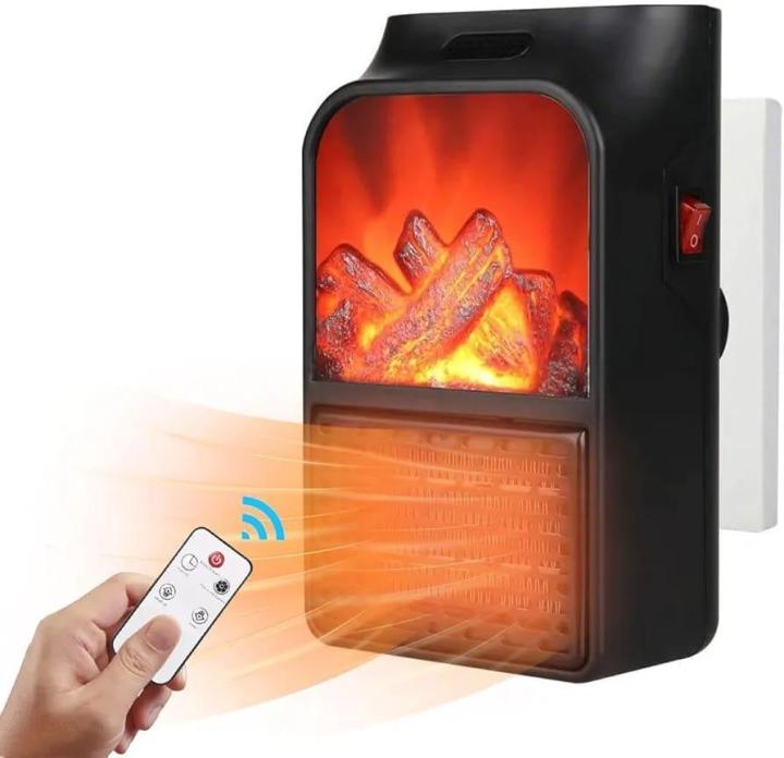 FireGlow Flame Effect Electric Heater – Quick Heating, Safe & Portable ...