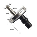 2pcs Toilet Lid Top Fixing Hinge Stainless Steel Universal Toilet Seat Hinge Soft Release Quick Release Replacement Parts. 