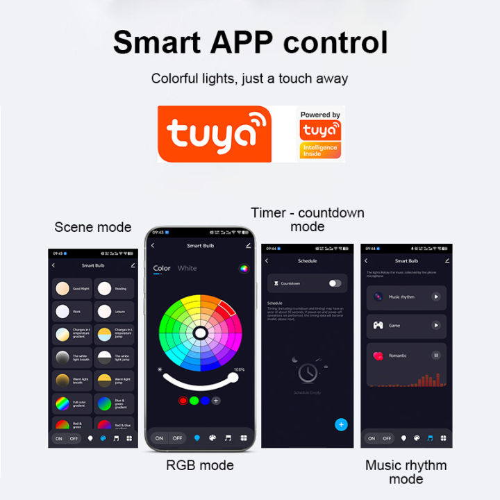 MeeGoo%20Tuya%20Wifi/Bluetooth%20Smart%20Bulb%20Alexa%20Led%20Lamp%20E27%20RGB%20Smart%20Light%20Bulbs%20110V%20220V%20Smart%20Lamps%20For%20%20Assisatnt%20Smart%20lightify%20-%20Image%204