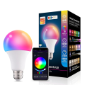 Tuya E27 Led Light Bulbs Bluetooth Smart Bulb 15W Color Changing Light Dimmable RGB Led Lamp AC 85-265V Smart Life App Control. 