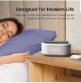 i-box Bedside Radio Alarm Clock with USB Charger, Bluetooth Speaker, QI Wireless Charging, Dual Alarm Dimmable LED Display (White). 