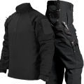 Field Training Suit Men Wear-Resistant Sets Breathable Long Sleeve Shirt Multi-Pocket Pant Autumn Outdoor Training Suit.