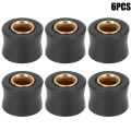6pcs Universal Motorbike 10mm Rear Shock Absorber Cushion  Ring Bushing Spare Part Fit For Dual Sport Off-Road Street. 