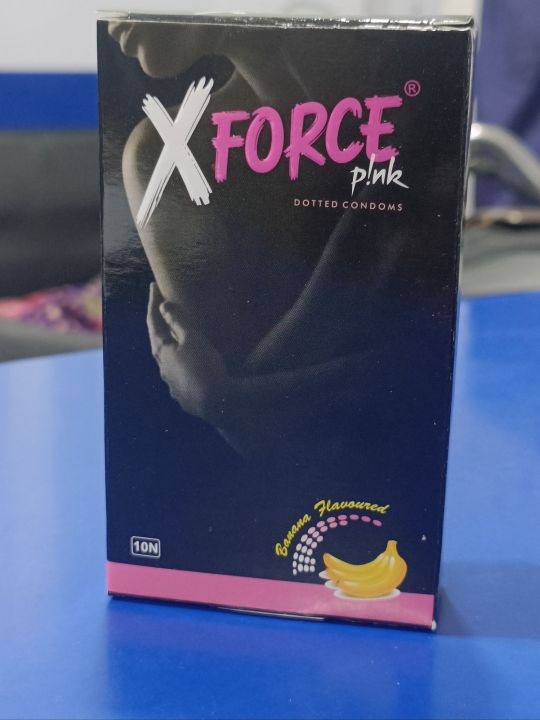 XFORCE%20Pink%20Dotted%20&%20Banana%20Flavoured%20Condoms%20-%2010%20Pcs%20(Pack%20of%201)%20-%20Special%20Grade%20Natural%20Latex%20for%20Enhanced%20Pleasure%20&%20Protection%20%7C%20banana%20flavored%20-%20Image%203