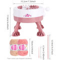 Sentro 22-Needle Knitting Machine for DIY Manual Scarves & Hats Making,DIY Knitting Board Rotating Machine,No Electricity Needed. 