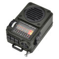 HRD-700 Full Band MW/FM /SW/WB Radio Portable Multimedia Music Player Portable Receive Signal Rechargeable Support Bluetooth TF.