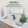 Briwellna Electric Water Heater Hot Water Faucet 2 in 1 Basin Tap Tankless Geyser 220V Instant Water Heater Faucet For Home. 