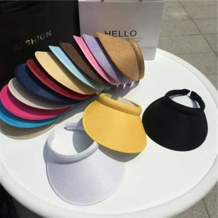 1PC%20Summer%20Sun%20Visors%20for%20Women%20%20Adjustable%20Cap%20Sports%20Sun%20Visors%20for%20Men%20Clip-On%20Wide%20Brim%20Visor%20Hats%20Straw%20Cap%20Suncap%20-%20Image%202