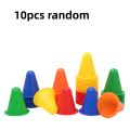 10Pcs Soft Training Road Cones Skate Marker Skating Obstacle Sports Cones For Roller Skate Football Soccer Rugby Kids Adult.