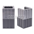 Marumine 30PCS 23405 Panel 1x6x5 Corrugated Plate MOC Model Kit Container Car Track Accessories Building Bricks Idea Parts. 