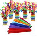 50/100pcs 30cm Chenille Stems Pipe Cleaners Kids Plush Educational Toy Colorful Pipe Cleaner Toys Handmade DIY Craft Supplies. 