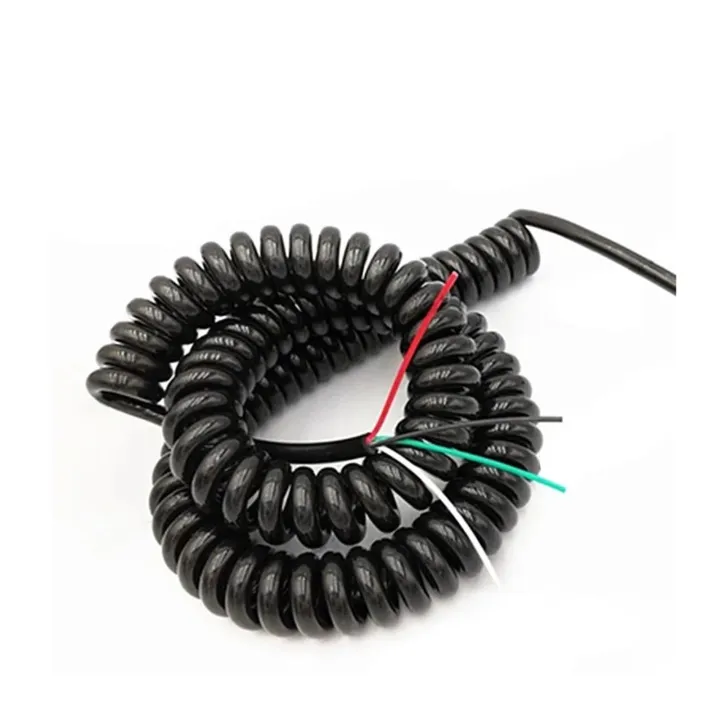 Spiral spring telescopic multi-core wire and cable 14/15/17/18/20/22 ...