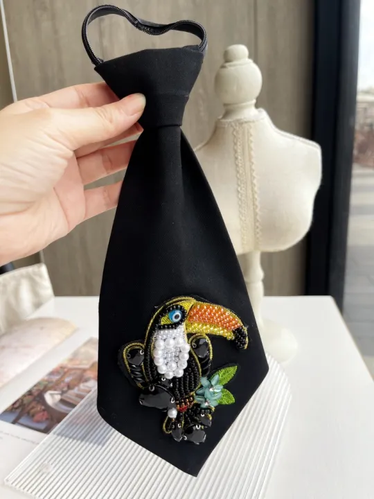 Original%20Niche%20Design%20Cravate1Pc%20Animal%20Decorative%20Tie,%20No-Knot%20Party%20Tie,%20Pearl%20Tie,%20Suitable%20for%20All%20Seasons,%20Personalized%20for%20Women,%20Suitable%20for%20Parties,%20,%20School,%20Shirts,%20and%20Holiday%20Outfits%20-%20Image%203