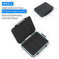 ORICO SD Memory Card Storage Case Micro SD Card Storage Holder Case Waterproof Soft Lining for HDD/CF/SD Card Holder Organizer. 