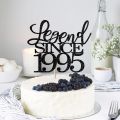 legend since 1995 cake topper 30th birthday happy birthday cake topper men and women cheer 30 years old. 