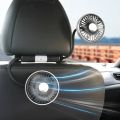 Car Flash F310 Car Double Head Light with Soft Tube Seat Fan Creative Practical Car Interior Multi angle Car Use. 