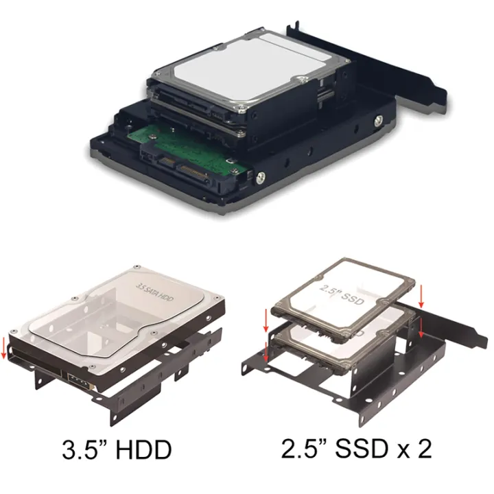 %E3%80%903.5"%202.5"%20SSD%20HDD%20To%20PCI%20PCI-e%20Metal%20Mount%20PC%20Casing%20Hard%20Drive%20Bracket%20Adapter%E3%80%91%20-%20Image%203