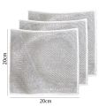 10pcs Magic Dishcloth - Silver Wire Cleaning Kitchen Cloth with Thickened Microfiber & Built-in Sponge Steel Wire Ball.