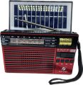 KTF 1440 Or 1668 Portable Speaker with 4 Bands Radio, Antenna, Bluetooth, Solar Charging, Emergency Light, and Hand Grip. 