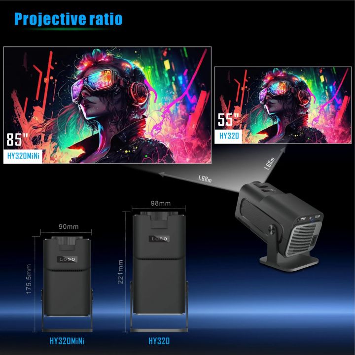 HY320%20Mini%20-A%20/Big%20Projector%20Portable%204K%20Video%20Support%20Native%20720P%20&%201080P%20Cinema%20Outdoor%20Android%2011%20Beam%20Projector%20Upgraded%20Version%20-%20Image%209