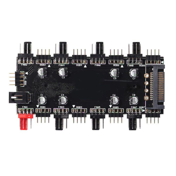 12V%204Pin/5V%203PIN%201%20To%208%20Multi%20Way%20Splitter%20ARGB/RGB%20PWM%20Fan%20Hub%20LED%20Light%20Strip%20Controller%20Addressable%20RGB%20Lighting%20PCB%20Splitter%20-%20Image%207