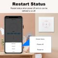 Manhot Tuya WiFi EU Boiler Water Heater Timer Touch Switch 40A 8000W Works With Alexa  Home Smart Life APP Voice Control. 