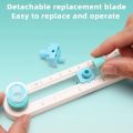 2-32cm Circle Paper Cutter Plastic Multifunctional Craft Cutting Tools Paper Scrapbooking Cards Cutters For Home Study Offices. 
